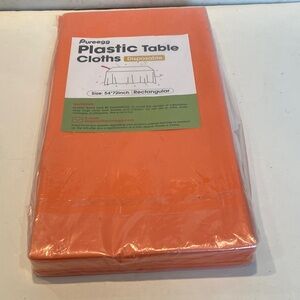 NIP Set of 3 Orange Tablecloths